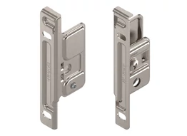 BLUM METABOX előlaprögzítő. M.K.H káva. csavaros verzió. acél. nikkelezett