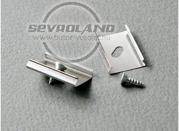 Acél rögzítő elem + csavar alu profilhoz