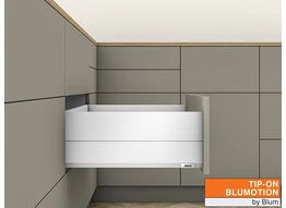 MERIVOBOX E BOXCAP TIP-ON BLUMOTION selyemfehér fiókvasalat szettek