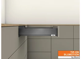 MERIVOBOX M TIP-ON BLUMOTION orionszürke fiókvasalat szettek MERIVOBOX M TIP-ON BLUMOTION orionszürke fiókvasalat szettek