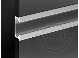 ZOBAL UKW-6 ezüst fogó profil - ajtóba marva ZOBAL UKW-6 ezüst fogó profil - ajtóba marva