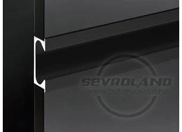 ZOBAL UKW-6 fekete fogó profil - ajtóba marva