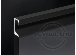 ZOBAL UKW-7 fekete fogó profil - ajtóélbe marva ZOBAL UKW-7 fekete fogó profil - ajtóélbe marva