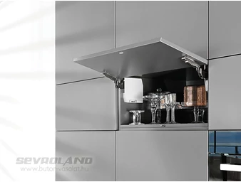 AVENTOS HK-S B TIP-ON selyemfehér felnyíló vasalat szett (gyenge)