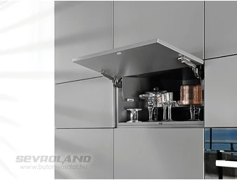 AVENTOS HK-S B TIP-ON szürke felnyíló vasalat szett (gyenge)