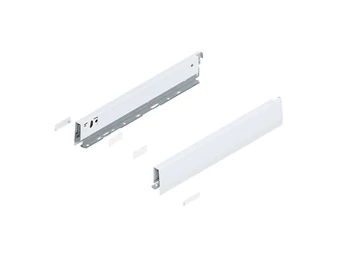 BLUM MERIVOBOX káva, magasság N, 400 mm, selyemfehér-matt