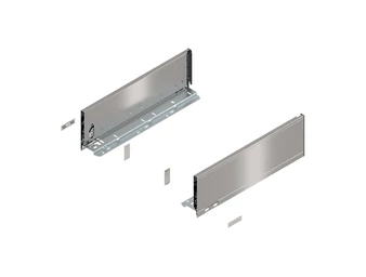 BLUM LEGRABOX pure káva K, 400, INOX (ujjlenyomatálló)