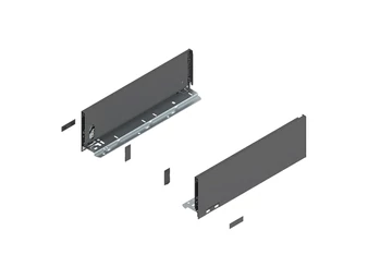 BLUM LEGRABOX pure káva K, 400 mm, orionszürke matt