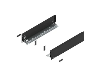 BLUM LEGRABOX pure káva M, 400, karbonfekete-matt