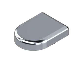 BLUM CLIP top edénytakaró - D-alakú üvegajtópánt. műanyag krómozott