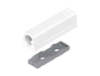 BLUM TIP-ON egyenes szerelőtalp. rövid változat; 956.1201.selyemfehér