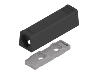 BLUM TIP-ON egyenes szerelőtalp, rövid változat; 956.1201, karbonfekete