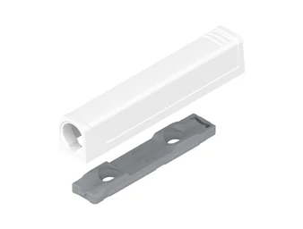 BLUM TIP-ON egyenes adapter 956A1201. hosszú változat. selyemfehér