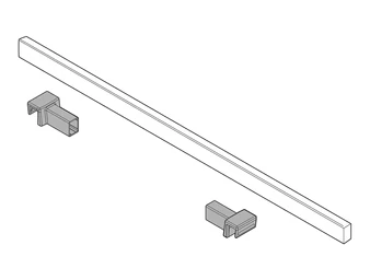 BLUM LEGRABOX keresztosztó AMBIA-LINE-hoz, 1080, alumínium karbonfekete-matt