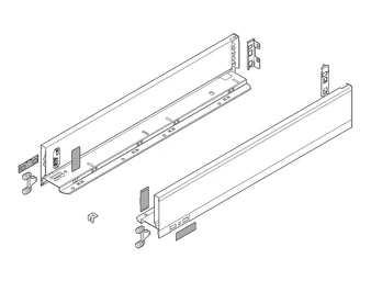 BLUM LEGRABOX pure káva M,300, karbonfekete-matt