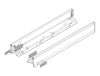 BLUM LEGRABOX pure káva N, 500, INOX (ujjlenyomatálló)