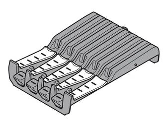 BLUM ORGA-LINE késtartó szélesség 177,5 mm, mélység 260 mm, műanyag szürke/nemesacél