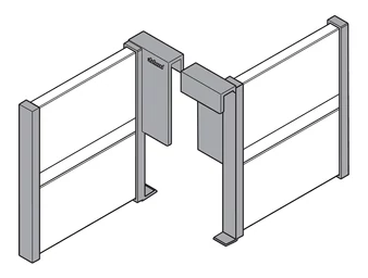 Blum Orga-line Z43L100S hosszanti osztó selyemfehér