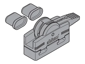 BLUM SERVO-DRIVE csatlakozócsomópont és kábelvégvédő, műanyag fekete