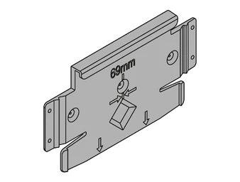BLUM SERVO-DRIVE flex szerelőlemez/szerelőtalp