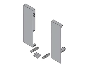 BLUM TANDEMBOX antaro előlaprögzítő magasság D, műanyag selyemfehér