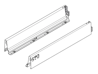 BLUM TANDEMBOX antaro káva M, NL450, acélszürke RAL 9006