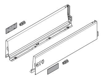 BLUM TANDEMBOX antaro, káva magasság K, 270 mm, selyemfehér