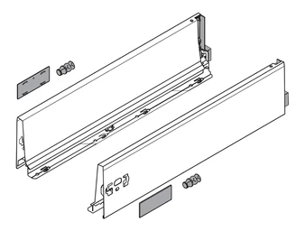 BLUM TANDEMBOX antaro, káva magasság K, 600 mm, selyemfehér