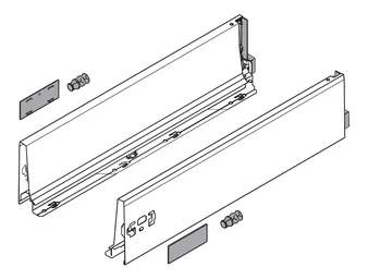BLUM TANDEMBOX antaro, káva magasság K, 650 mm, selyemfehér