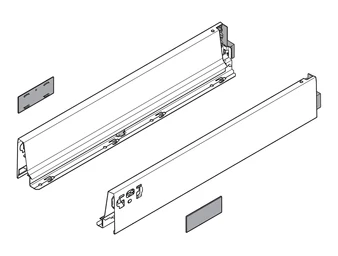 BLUM TANDEMBOX antaro, káva magasság M, 600 mm, acélszürke RAL 9006
