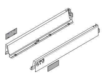 BLUM TANDEMBOX antaro, káva magasság N, 500 mm, selyemfehér