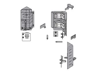 BLUM TANDEMBOX antaro SPACE-CORNER SYNCROMOTION-szett magasság D, selyemfehér