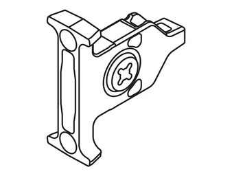 BLUM TANDEMBOX előlaprögzítő, szimmetrikus, csavaros rögzítéssel