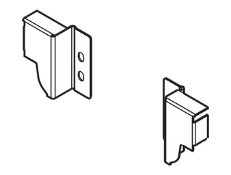 BLUM TANDEMBOX hátfalrögzítő, magasság N, világosszürke