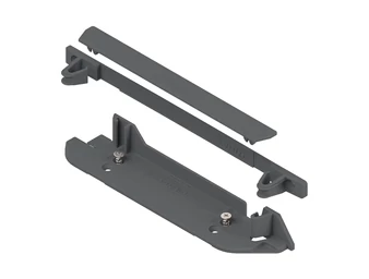 SERVO-DRIVE tartóprofil felfogatás lent és hátul, szürke műanyag