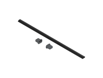 BLUM elosztókábel és kábelvégvédő, 8000 mm, fekete műanyag