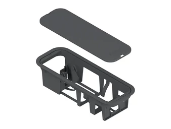 BLUM SERVO-DRIVE tápegységtartó padlóra szerelhető, hossz 271,6 mm, szürke műanyag