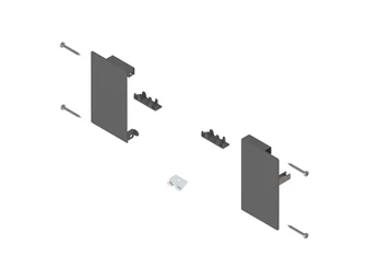 BLUM MERIVOBOX előlaprögzítő belső fiók, magasság M, orionszürke matt