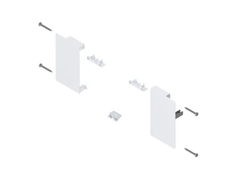 BLUM MERIVOBOX előlaprögzítő belső fiókhoz M, selyemfehér matt