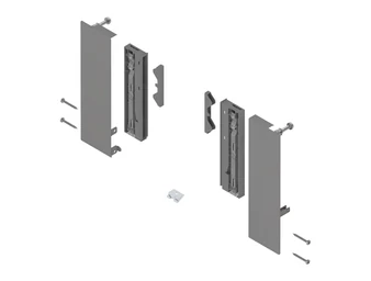 BLUM MERIVOBOX előlaptartó, magasság E belső korlátos fiókhoz, indiumszürke