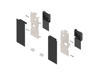 BLUM LEGRABOX előlaprögzítő belső fiókhoz K, karbonfekete-matt