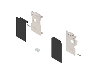 BLUM LEGRABOX előlaprögzítő belső fiókhoz M, karbonfekete matt