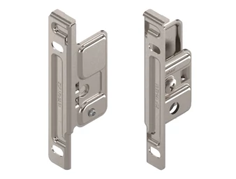 BLUM METABOX előlaprögzítő. M.K.H káva. csavaros verzió. acél. nikkelezett