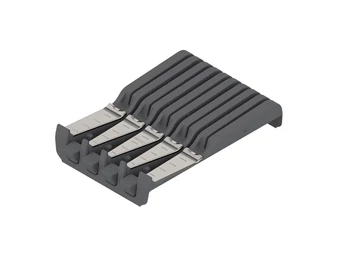 BLUM ORGA-LINE késtartó szélesség 177,5 mm, mélység 260 mm, műanyag szürke/nemesacél