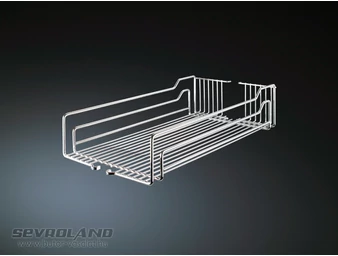 Dispensa rácsos króm kosarak