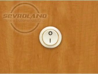 Befúrható billenőkapcsoló fehér 20mm