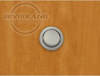 Befúrható billenőkapcsoló szürke 20mm