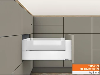 MERIVOBOX E BOXCOVER TIP-ON BLUMOTION selyemfehér fiókvasalat szettek