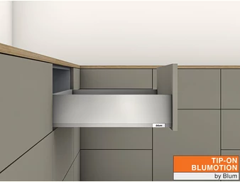 MERIVOBOX K TIP-ON BLUMOTION indiumszürke fiókvasalat szettek