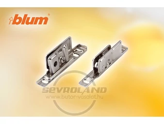 BLUM METABOX előlaprögzítő. M.K.H káva. csavaros verzió. acél. nikkelezett